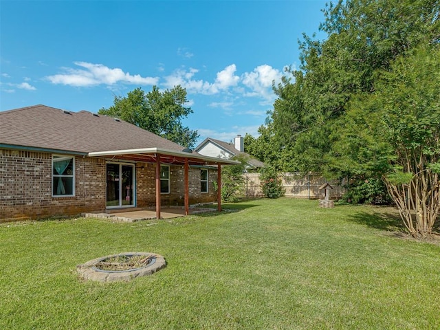 1713 SE 14th St, Moore, OK 73160 - fenced backyard featuring a patio