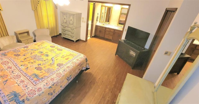 1117 Moose St, Yukon, OK 73099 - bedroom with wood finished floors