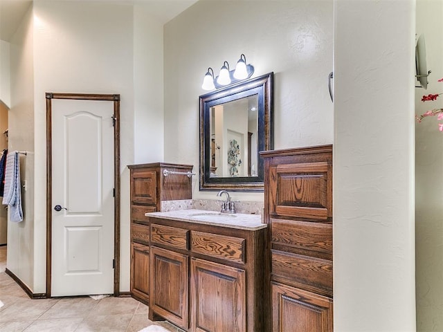 73 Sonata Ln, Shawnee, OK 74804 - bathroom with vanity and tile patterned floors