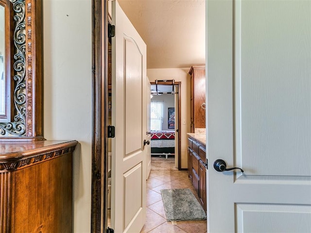 73 Sonata Ln, Shawnee, OK 74804 - bathroom with vanity, connected bathroom, and tile patterned floors