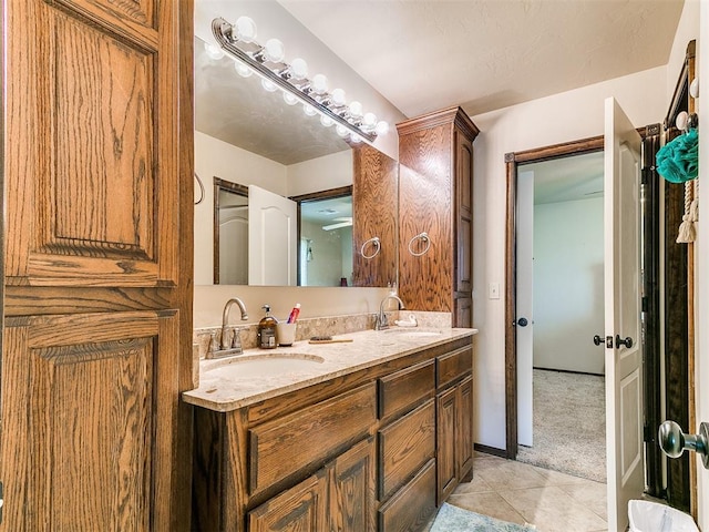 73 Sonata Ln, Shawnee, OK 74804 - full bathroom with double vanity and tile patterned floors