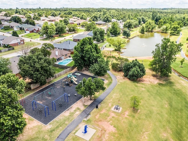 2044 Yorkshire Dr, Midwest City, OK 73130 - bird's eye view of a nearby body of water