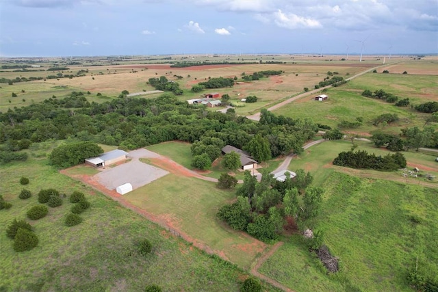 22117 E 1250th Rd, Rocky, OK 73661 - aerial overview of property's location with rural landscape