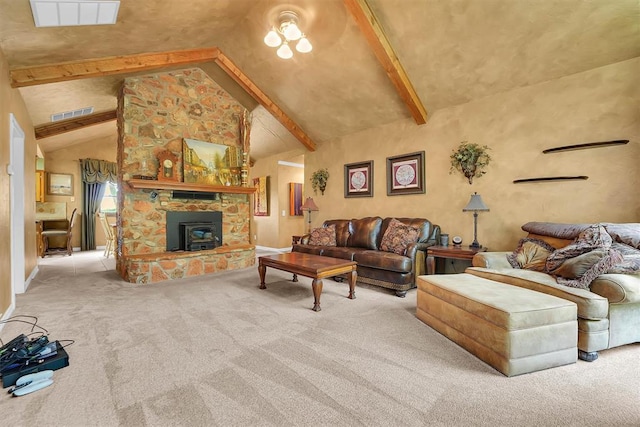 22117 E 1250th Rd, Rocky, OK 73661 - view of carpeted living room