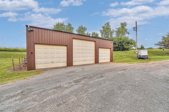 22117 E 1250th Rd, Rocky, OK 73661 - view of detached garage