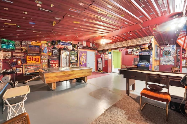22117 E 1250th Rd, Rocky, OK 73661 - playroom with concrete floors