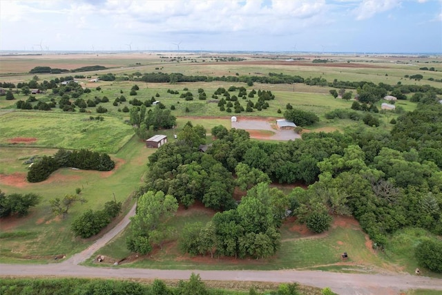 22117 E 1250th Rd, Rocky, OK 73661 - aerial overview of property's location featuring rural landscape