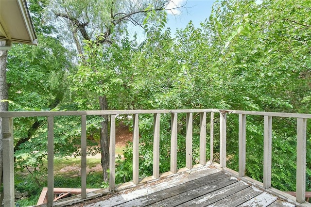 8800 Stoneleigh Ct, Oklahoma City, OK 73132 - view of wooden terrace