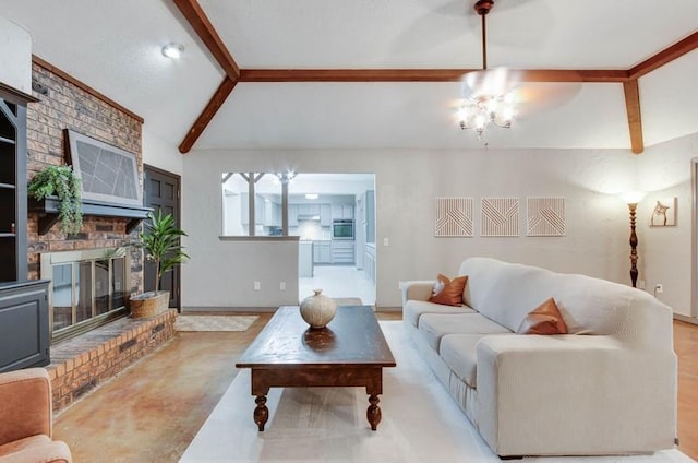 1536 Kingsgate Rd, Oklahoma City, OK 73159 - living area featuring ceiling fan and a fireplace