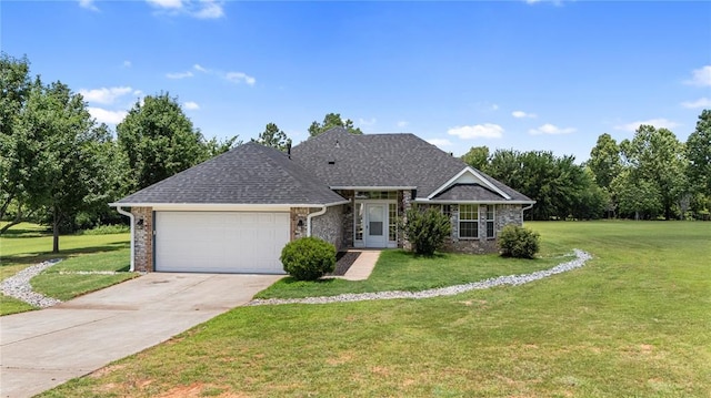 2719 NW 30th St, Newcastle, OK 73065 - traditional home with a garage, a front yard, concrete driveway, and a shingled roof