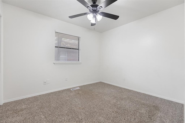 9617 Georgia Ave, Oklahoma City, OK 73120 - carpeted spare room with baseboards and ceiling fan