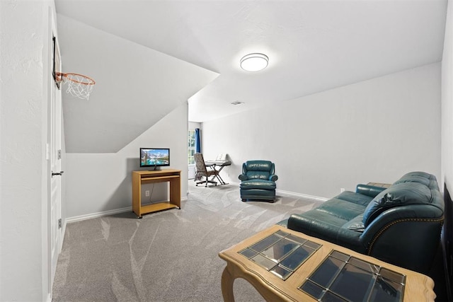 1608 Mulholland Dr, Edmond, OK 73003 - living room with carpet floors and baseboards