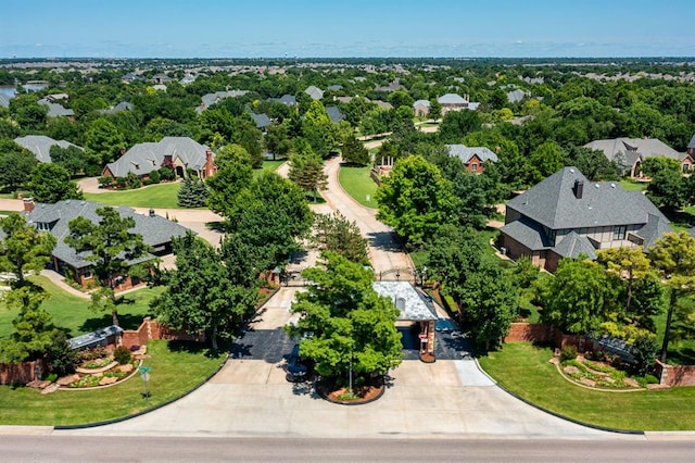 1608 Mulholland Dr, Edmond, OK 73003 - aerial perspective of suburban area