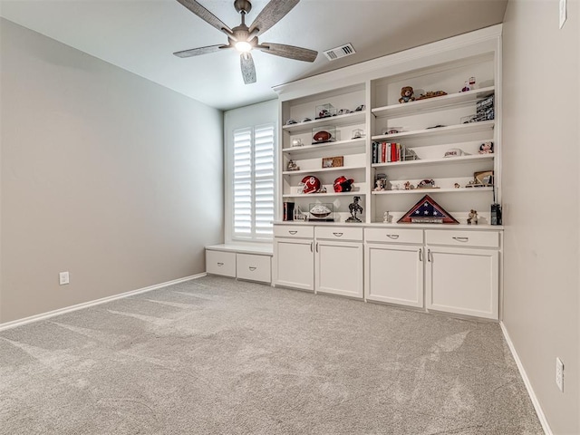 210 Bulverde Dr, Norman, OK 73069 - spare room featuring ceiling fan and light colored carpet