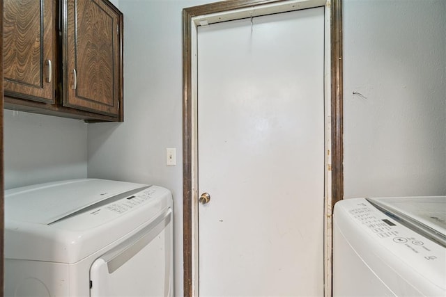 809 N Southminster St, Moore, OK 73160 - washroom with cabinet space and separate washer and dryer