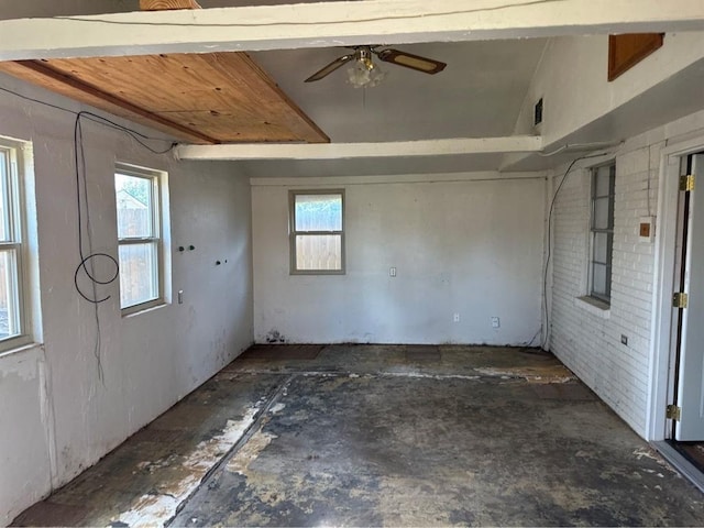 1408 NW 107th St, Oklahoma City, OK 73114 - spare room with healthy amount of natural light and ceiling fan