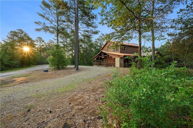 232 Orange Grove Rd, Broken Bow, OK 74728 - view of yard with driveway
