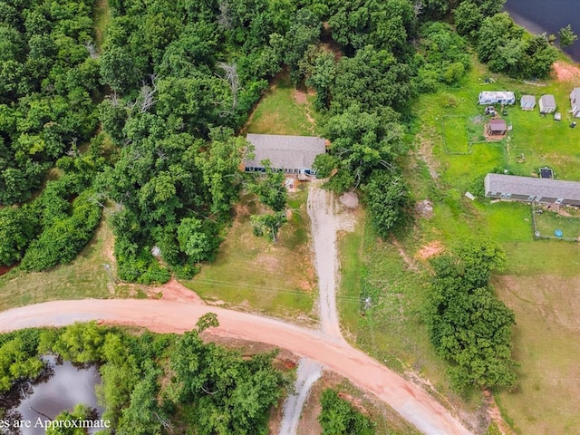 aerial view of property's location