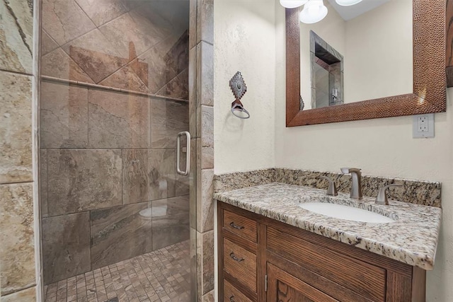 315 W 6th St, Cordell, OK 73632 - bathroom with vanity and a stall shower