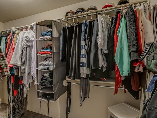9505 SW 27th St, Oklahoma City, OK 73128 - spacious closet with carpet