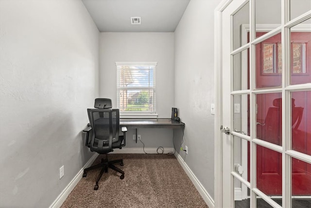 8309 NW 139th Ter, Oklahoma City, OK 73142 - carpeted office space featuring baseboards