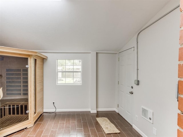 1213 Leslie Ln, Norman, OK 73069 - entryway with wood finished floors and lofted ceiling
