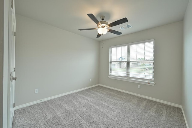 3808 Palmetto Trl, Oklahoma City, OK 73179 - unfurnished room with carpet and a ceiling fan