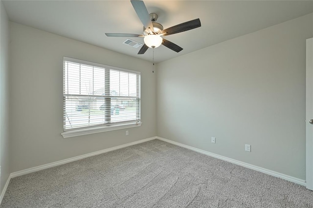 3808 Palmetto Trl, Oklahoma City, OK 73179 - empty room with carpet and ceiling fan
