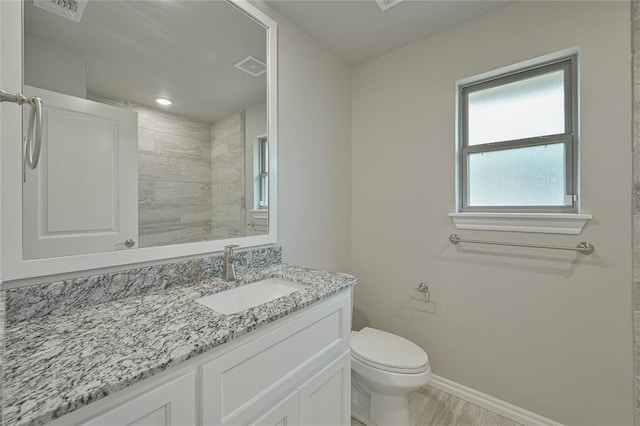 3808 Palmetto Trl, Oklahoma City, OK 73179 - bathroom with toilet and vanity