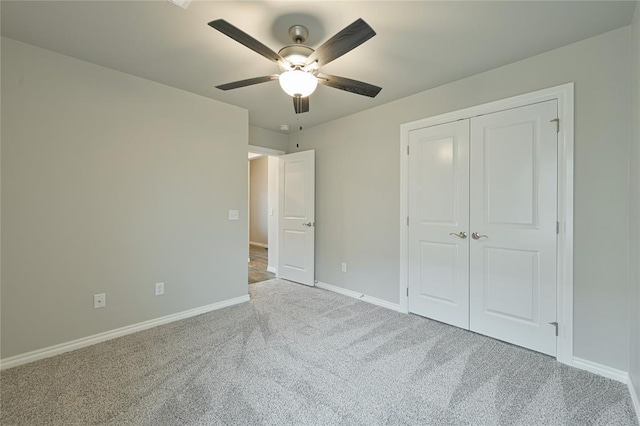 3808 Palmetto Trl, Oklahoma City, OK 73179 - unfurnished bedroom featuring carpet floors, a closet, and ceiling fan