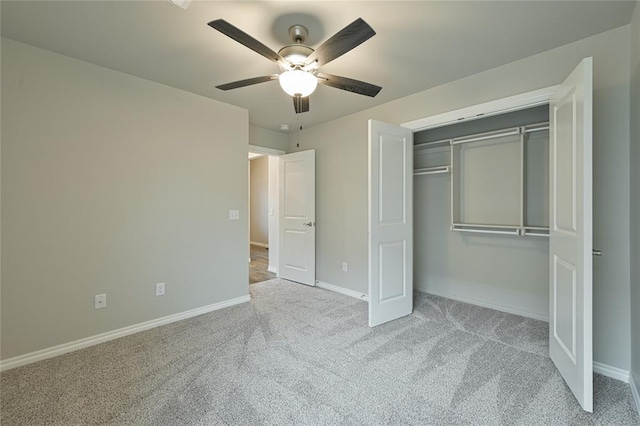 3808 Palmetto Trl, Oklahoma City, OK 73179 - unfurnished bedroom featuring carpet floors, ceiling fan, and a closet