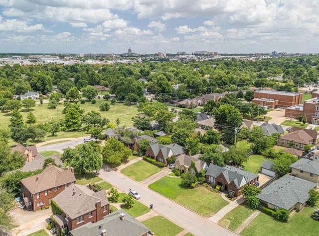 416 W Hill St, Oklahoma City, OK 73118 - aerial view of residential area with a tree filled landscape