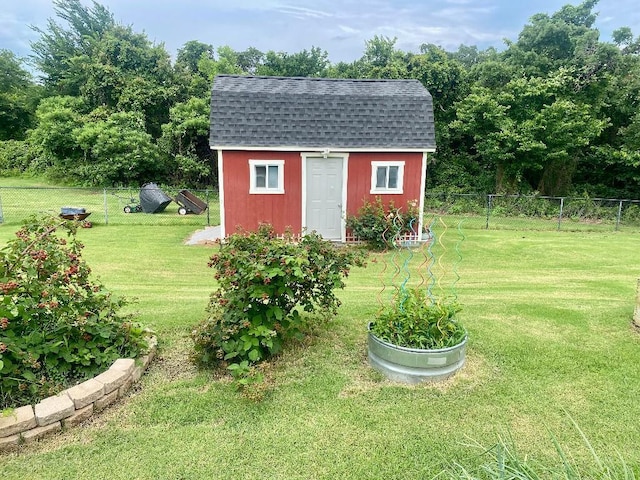 450 Hickory Hill Dr, Choctaw, OK 73020 - view of shed with a fenced backyard