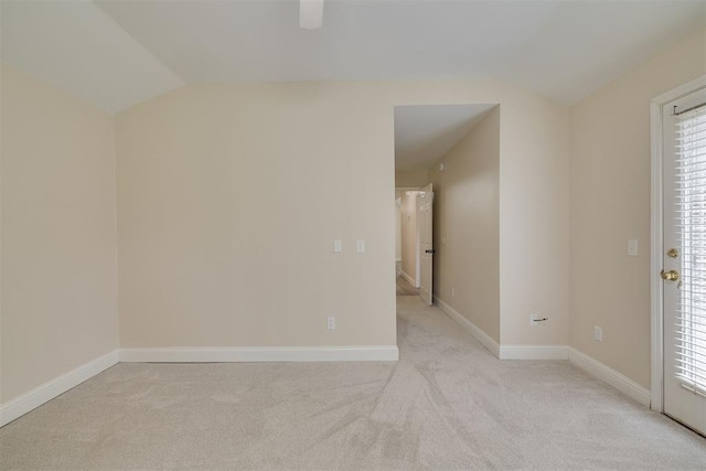 12210 High Meadow Ct, Oklahoma City, OK 73170 - unfurnished room featuring lofted ceiling, light carpet, and plenty of natural light