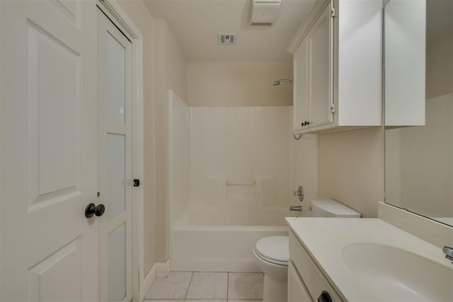 12210 High Meadow Ct, Oklahoma City, OK 73170 - full bathroom featuring vanity, tile patterned floors, and tub / shower combination