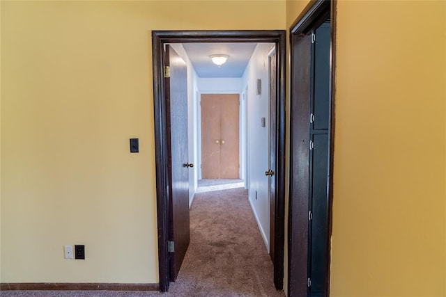 2728 NE 99th St, Oklahoma City, OK 73131 - hallway featuring carpet and baseboards