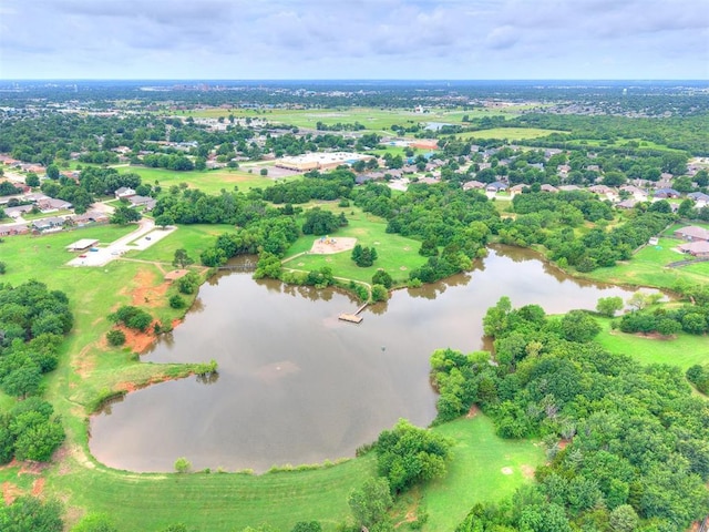 1401 Baycharter St, Norman, OK 73071 - bird's eye view of a nearby body of water
