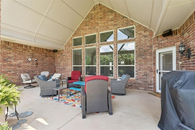 19804 Dalemead Way, Edmond, OK 73012 - view of patio / terrace featuring area for grilling