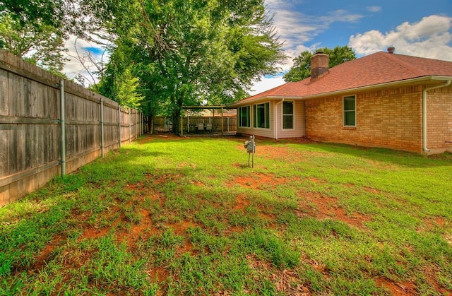 100 Three Oaks Dr, Midwest City, OK 73130 - view of fenced backyard