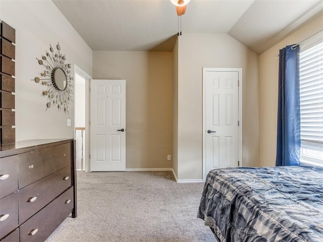 7300 NW 109th St, Oklahoma City, OK 73162 - carpeted bedroom with baseboards and lofted ceiling