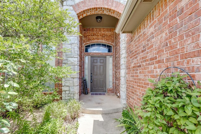 3000 Hampshire Ln, Oklahoma City, OK 73179 - view of exterior entry featuring brick siding