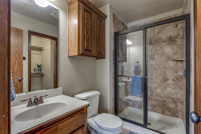 3000 Hampshire Ln, Oklahoma City, OK 73179 - full bathroom featuring a stall shower and vanity