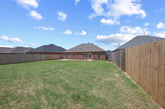 5916 SE 70th St, Oklahoma City, OK 73135 - fenced backyard with a patio