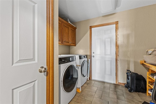 3008 Fairway Dr, Weatherford, OK 73096 - laundry room with separate washer and dryer and cabinet space