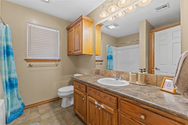 3008 Fairway Dr, Weatherford, OK 73096 - full bath with vanity and stone finish floors