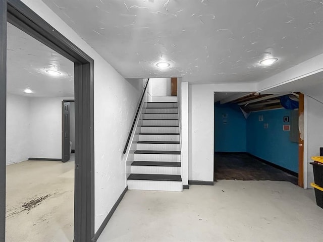 521 E Broadway St, Lexington, OK 73051 - finished basement with stairs and baseboards