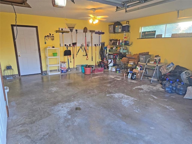 5712 Lawson Ln, Oklahoma City, OK 73132 - garage featuring a garage door opener