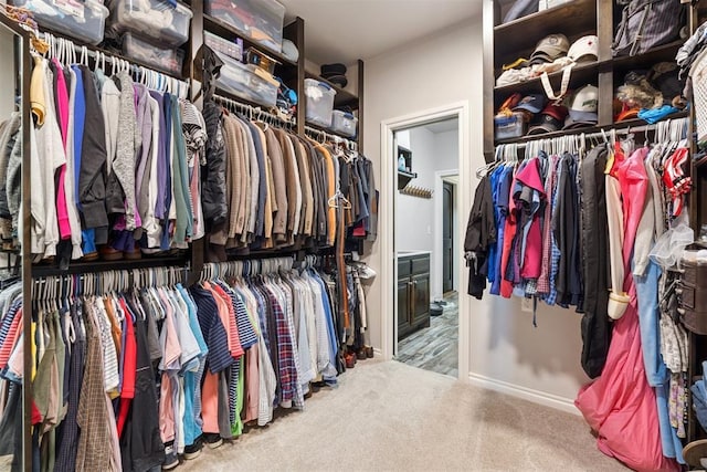 12505 Shady Gln, Choctaw, OK 73020 - walk in closet with carpet