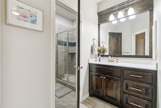 12505 Shady Gln, Choctaw, OK 73020 - full bath with vanity and a shower stall