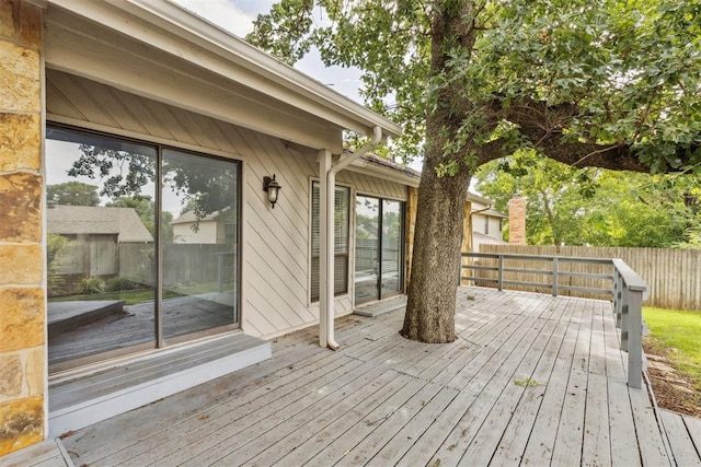 2416 Chimney Hill Ct, Edmond, OK 73034 - view of wooden terrace